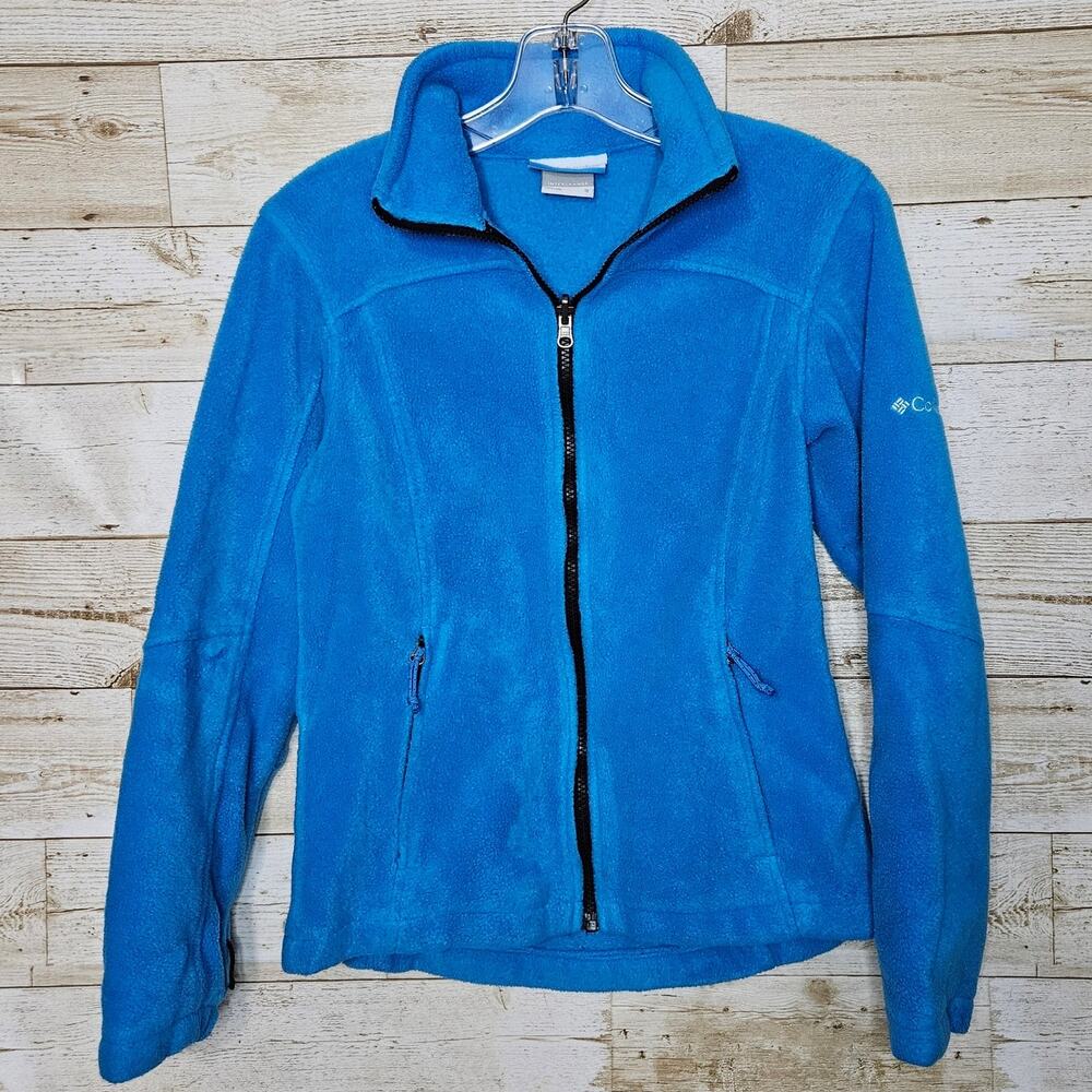 Columbia Sportswear Fleece Jacket Womens S Interchange Outdoor Layer Winter Blue
